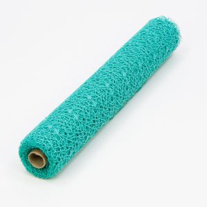 Siatka koronkowa w rolce Akces 48cm x 5y Zielona morska